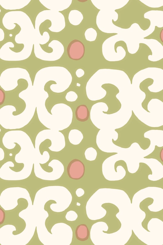 KEIDAS -akryylipinnoitettu puuvillakangas vihreä